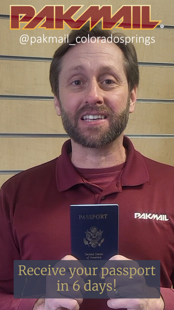 Expedited Passport Renewal at PakMail in Colorado Springs